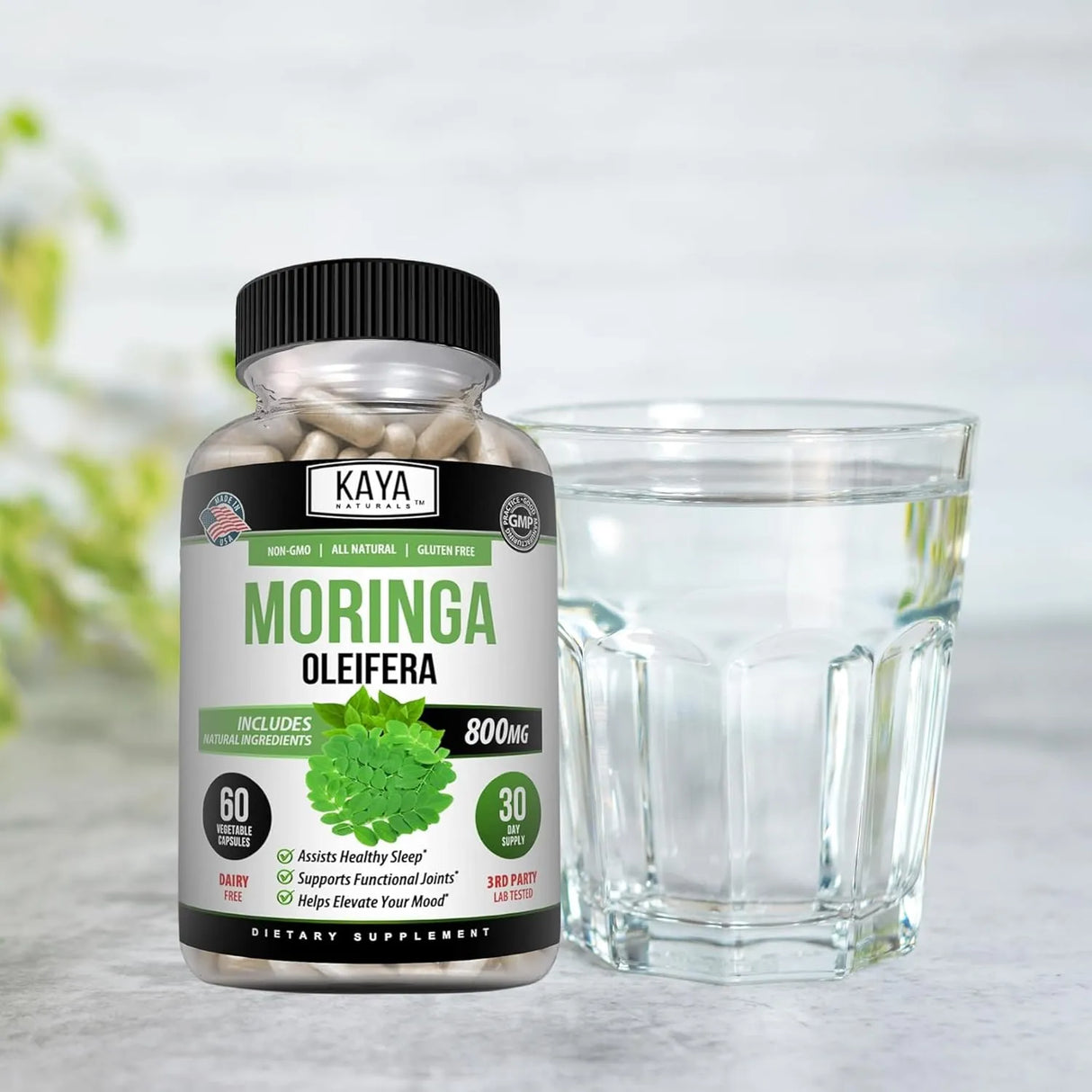 KAYA NATURALS - Kaya Naturals Moringa Leaf Extract 800Mg. 60 Capsulas - The Red Vitamin MX - Suplementos Alimenticios - {{ shop.shopifyCountryName }}