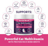 Special Breed Cat Multivitamin with Grass-Fed Beef Bone Broth 180Gr.