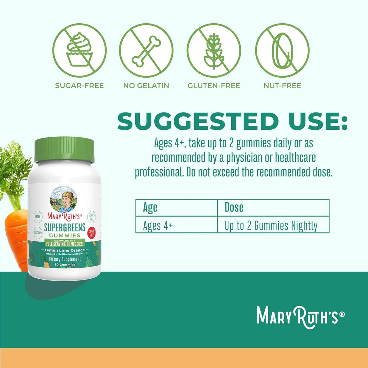 MARY RUTH ORGANICS - MaryRuth Organics Super Greens Gummies 60 Gomitas - The Red Vitamin MX - Suplementos Alimenticios - {{ shop.shopifyCountryName }}