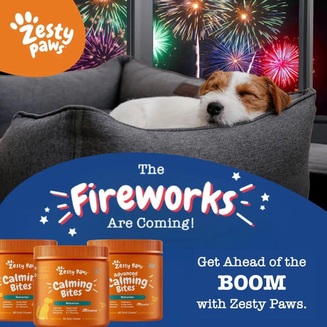 ZESTY PAWS - Zesty Paws Calming Chews for Dogs Vet Strength Smoked Turkey 90 Masticables - The Red Vitamin MX - Relajantes Para Perros - {{ shop.shopifyCountryName }}