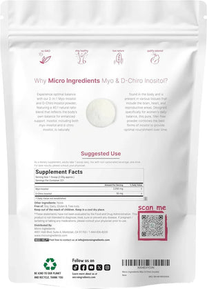 MICRO INGREDIENTS - Micro Ingredients Myo & D-Chiro Inositol Powder 454Gr. - The Red Vitamin MX - Suplementos Alimenticios - {{ shop.shopifyCountryName }}