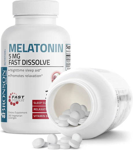 BRONSON - Bronson Melatonin 5Mg. Fast Dissolve Cherry Tablets 360 Tabletas - The Red Vitamin MX - Suplementos Alimenticios - {{ shop.shopifyCountryName }}