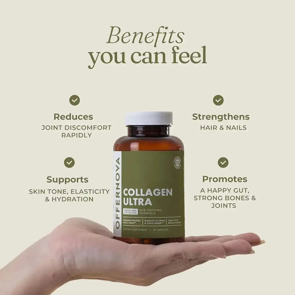 OFFERNOVA - Offernova Collagen Ultra 3000Mg. 90 Capsulas - The Red Vitamin MX - Suplementos Alimenticios - {{ shop.shopifyCountryName }}