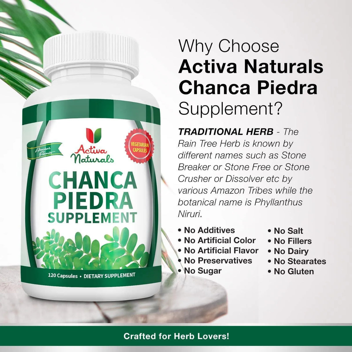 ACTIVA NATURALS - Activa Naturals Chanca Piedra with Phyllanthus Niruri Herb Extract 120 Capsulas - The Red Vitamin MX - Suplementos Alimenticios - {{ shop.shopifyCountryName }}