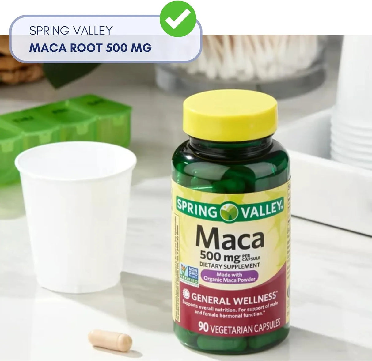 SPRING VALLEY - Spring Valley Maca Root 500Mg. 90 Capsulas - The Red Vitamin MX - Suplementos Alimenticios - {{ shop.shopifyCountryName }}