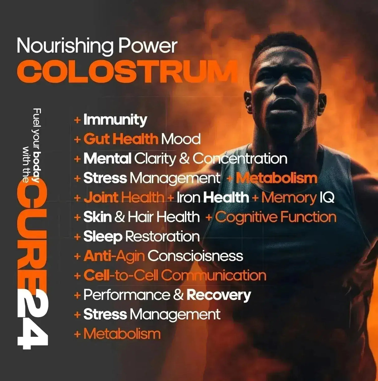 CURE24 - Cure24 Bovine Colostrum 1500Mg. 90 Capsulas - The Red Vitamin MX - Suplementos Alimenticios - {{ shop.shopifyCountryName }}