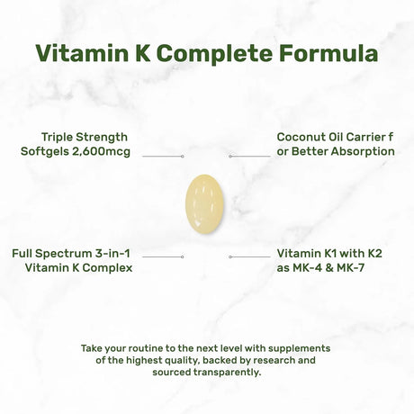 DEAL SUPPLEMENT - DEAL SUPPLEMENT Premium Vitamin K Complete 240 Capsulas - The Red Vitamin MX - Suplementos Alimenticios - {{ shop.shopifyCountryName }}
