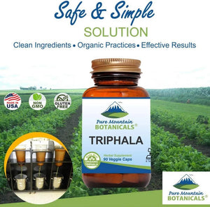 PURE MOUNTAIN BOTANICALS - Pure Mountain Botanicals Triphala 90 Capsulas - The Red Vitamin MX - Suplementos Alimenticios - {{ shop.shopifyCountryName }}