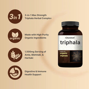 NATUREBELL - NatureBell Triphala 1500Mg. 240 Capsulas - The Red Vitamin MX - Suplementos Alimenticios - {{ shop.shopifyCountryName }}