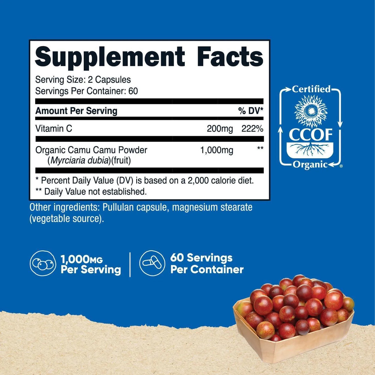 NUTRICOST - Nutricost Camu Camu 1000Mg. 120 Capsulas - The Red Vitamin MX - Suplementos Alimenticios - {{ shop.shopifyCountryName }}