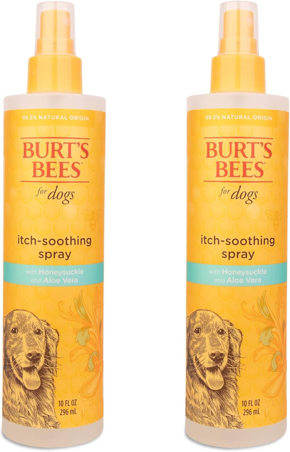 Burt's Bees for Pets Itch Soothing Spray with Honeysuckle 10 Fl.Oz. 2 Pack