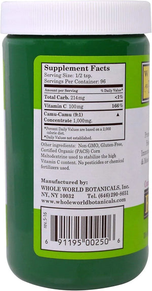 WHOLE WORLD BOTANICALS - Whole World BOTANICALS Royal Camu Powder 100Gr. - The Red Vitamin MX - Suplementos Alimenticios - {{ shop.shopifyCountryName }}