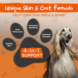 Vital Planet Skin and Coat Supplement for Dogs 60 Tabletas Masticables