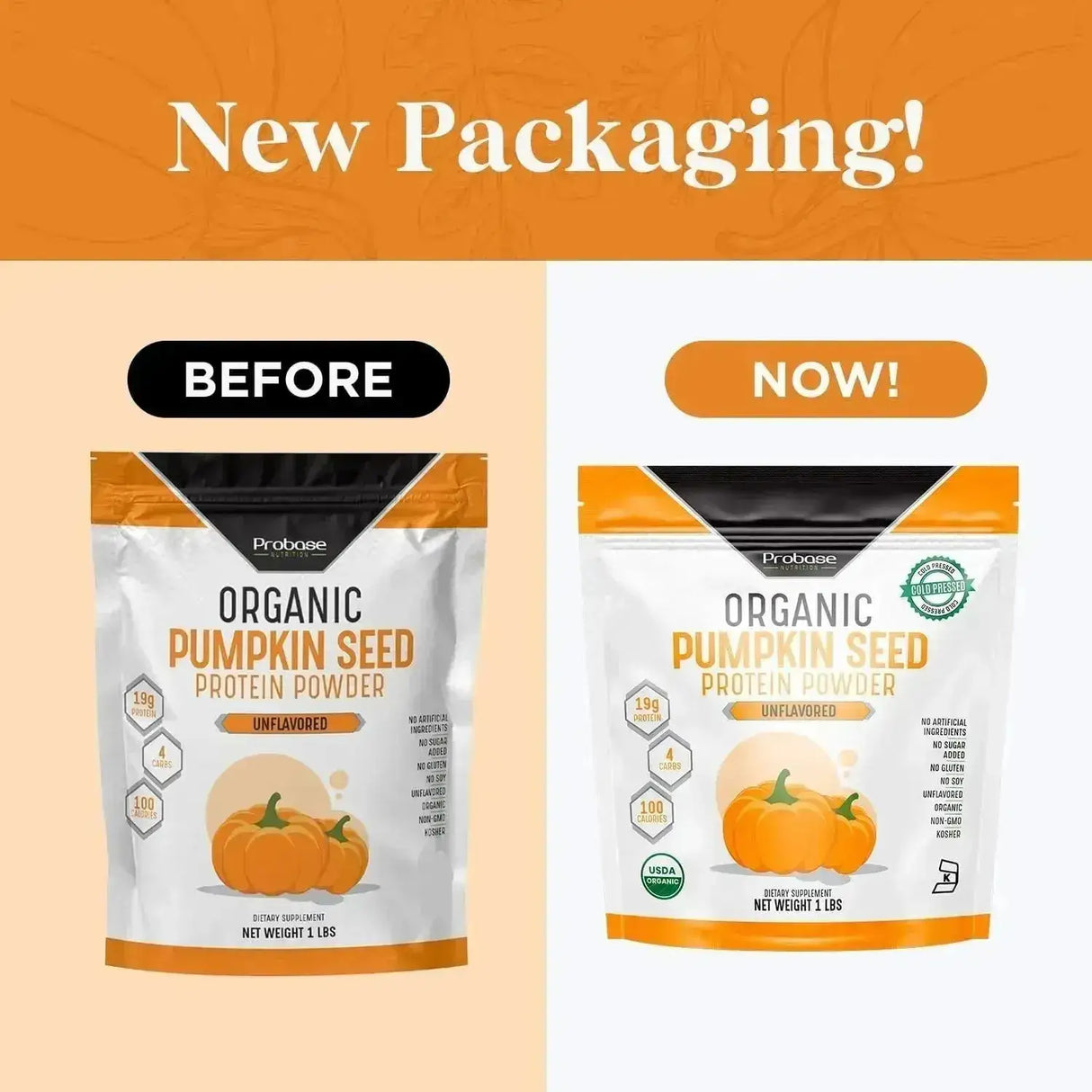 PROBASE NUTRITION - Probase Nutrition Pumpkin Seed Protein Powder 1 Lb. - The Red Vitamin MX - Suplementos Alimenticios - {{ shop.shopifyCountryName }}