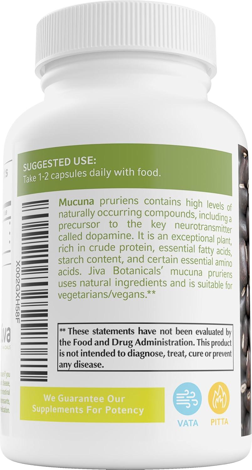 JIVA BOTANICALS - Jiva Botanicals Organic Mucuna Pruriens 90 Capsulas - The Red Vitamin MX - Suplementos Alimenticios - {{ shop.shopifyCountryName }}