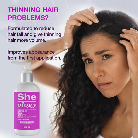 Sheology Maximum Hair Growth Biotin & Keratin Conditioner For Women 8 Fl.Oz.