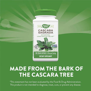 NATURE'S WAY - Nature's Way Cascara Sagrada Bark 180 Capsulas - The Red Vitamin MX - Suplementos Alimenticios - {{ shop.shopifyCountryName }}