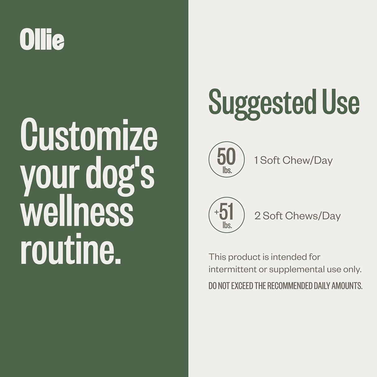 Ollie Probiotic Dog Chews 60 Masticables