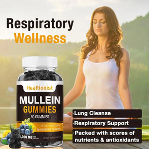 HEALTIONIST - Healtionist Sugar Free Mullein Gummies 3000Mg. 60 Gomitas - The Red Vitamin MX - Suplementos Alimenticios - {{ shop.shopifyCountryName }}