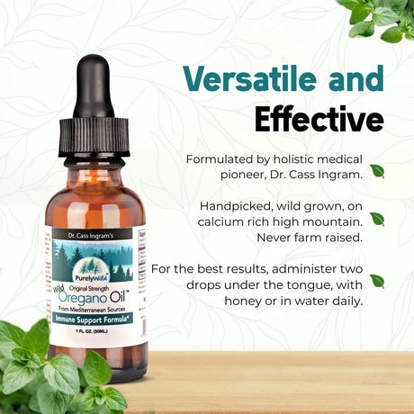 PURELY WILD - PURELY WILD Oregano Oil from Mediterranean Sources 1 Fl.Oz. - The Red Vitamin MX - Suplementos Alimenticios - {{ shop.shopifyCountryName }}