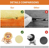 IEUUMLER Inflatable Recovery Dog Collar ORANGE MEDIUM Neck:7''-11''