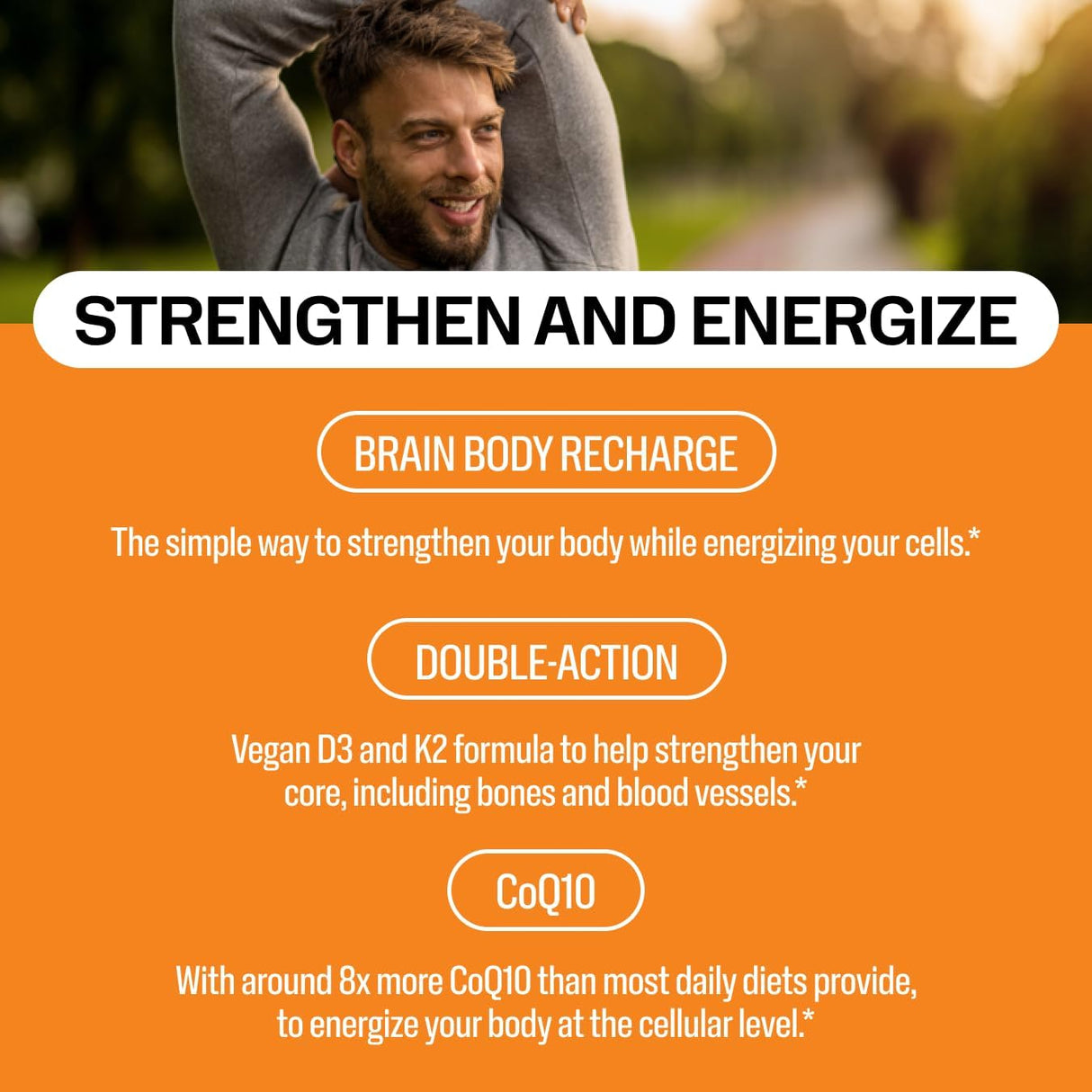 Vimergy Brain Body Recharge Liquid Coq10 with Vitamin D3 & K2 55Ml.