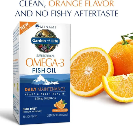 GARDEN OF LIFE - Garden of Life EPA/DHA Omega 3 Fish Oil 60 Capsulas Blandas - The Red Vitamin MX - Suplementos Alimenticios - {{ shop.shopifyCountryName }}