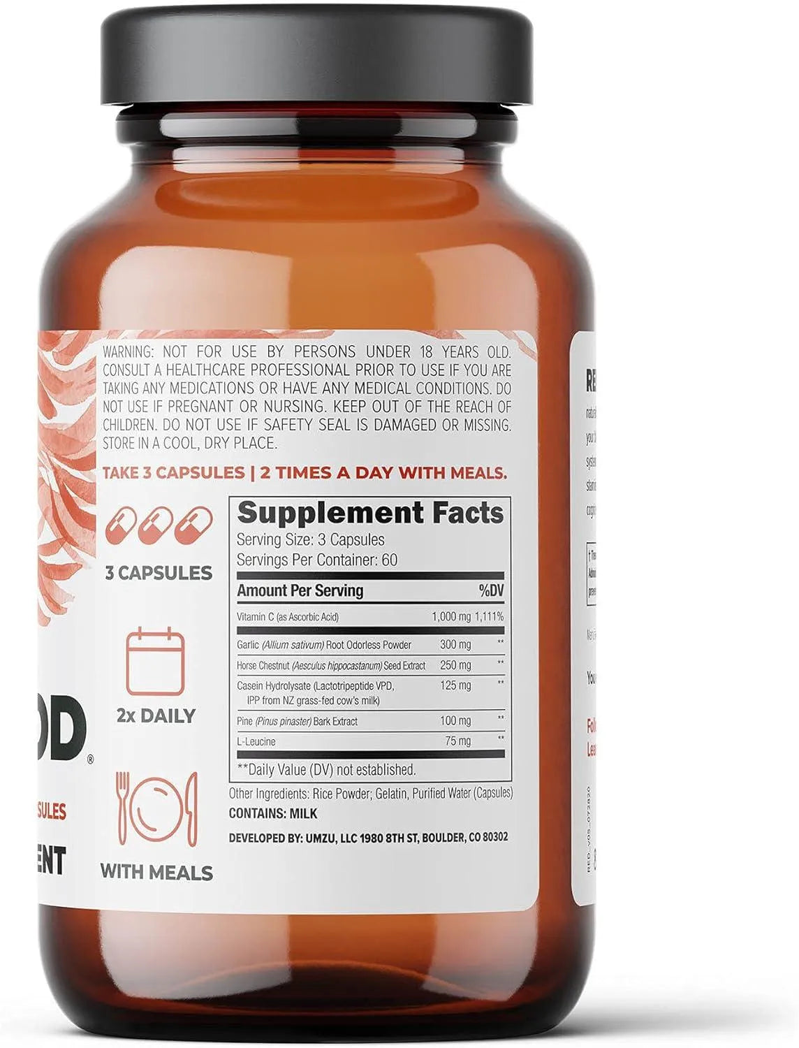 UMZU - UMZU Redwood Supports Nitric Oxide & Healthy Blood Flow 180 Capsulas - The Red Vitamin MX - Suplementos Alimenticios - {{ shop.shopifyCountryName }}