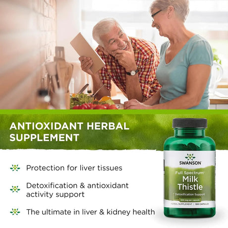 SWANSON - Swanson Milk Thistle 500Mg. 100 Capsulas 2 Pack - The Red Vitamin MX - Suplementos Alimenticios - {{ shop.shopifyCountryName }}
