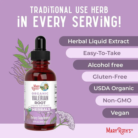 MARY RUTH ORGANICS - MaryRuth Organics Valerian Root Liquid Drops 60 Servicios 1 Fl.Oz. - The Red Vitamin MX - Suplementos Alimenticios - {{ shop.shopifyCountryName }}