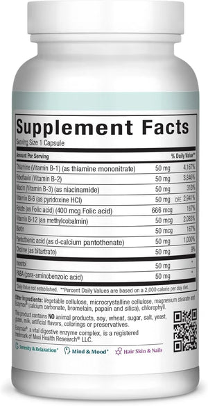 MAXI HEALTH - Maxi Health Stress Relief Vitamin B Complex 100 Capsulas - The Red Vitamin MX - Suplementos Alimenticios - {{ shop.shopifyCountryName }}