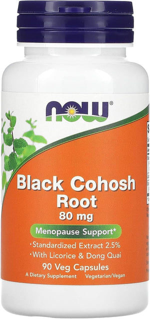 Now Supplements Black Cohosh 80Mg. 90 Capsulas
