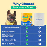 Happy Paws Scoot Stop Dog Chews Chicken Flavor 100 Masticables