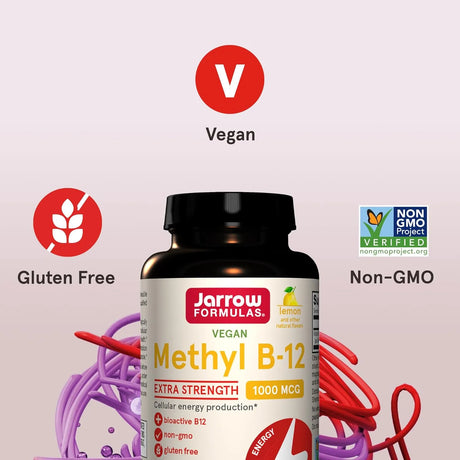 JARROW FORMULAS - Jarrow Formulas Extra Strength Methyl B-12 100 Tabletas Masticables - The Red Vitamin MX - Suplementos Alimenticios - {{ shop.shopifyCountryName }}