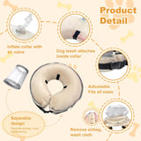 Uaidie Dog Cone Collar with Enhanced Anti-Licking PALE YELLOW XLARGE