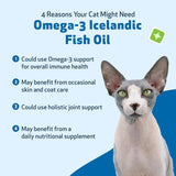 Pet Wellbeing Omega-3 Icelandic Fish Oil for Cats  236Ml.