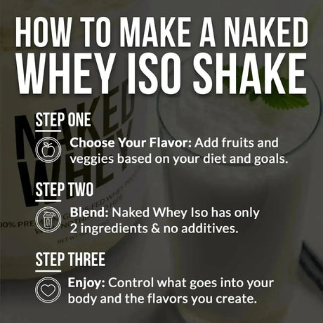 NAKED NUTRITION - Naked Whey Isolate Protein Grass-Fed Protein Unflavored 907Gr. - The Red Vitamin MX - Suplementos Alimenticios - {{ shop.shopifyCountryName }}