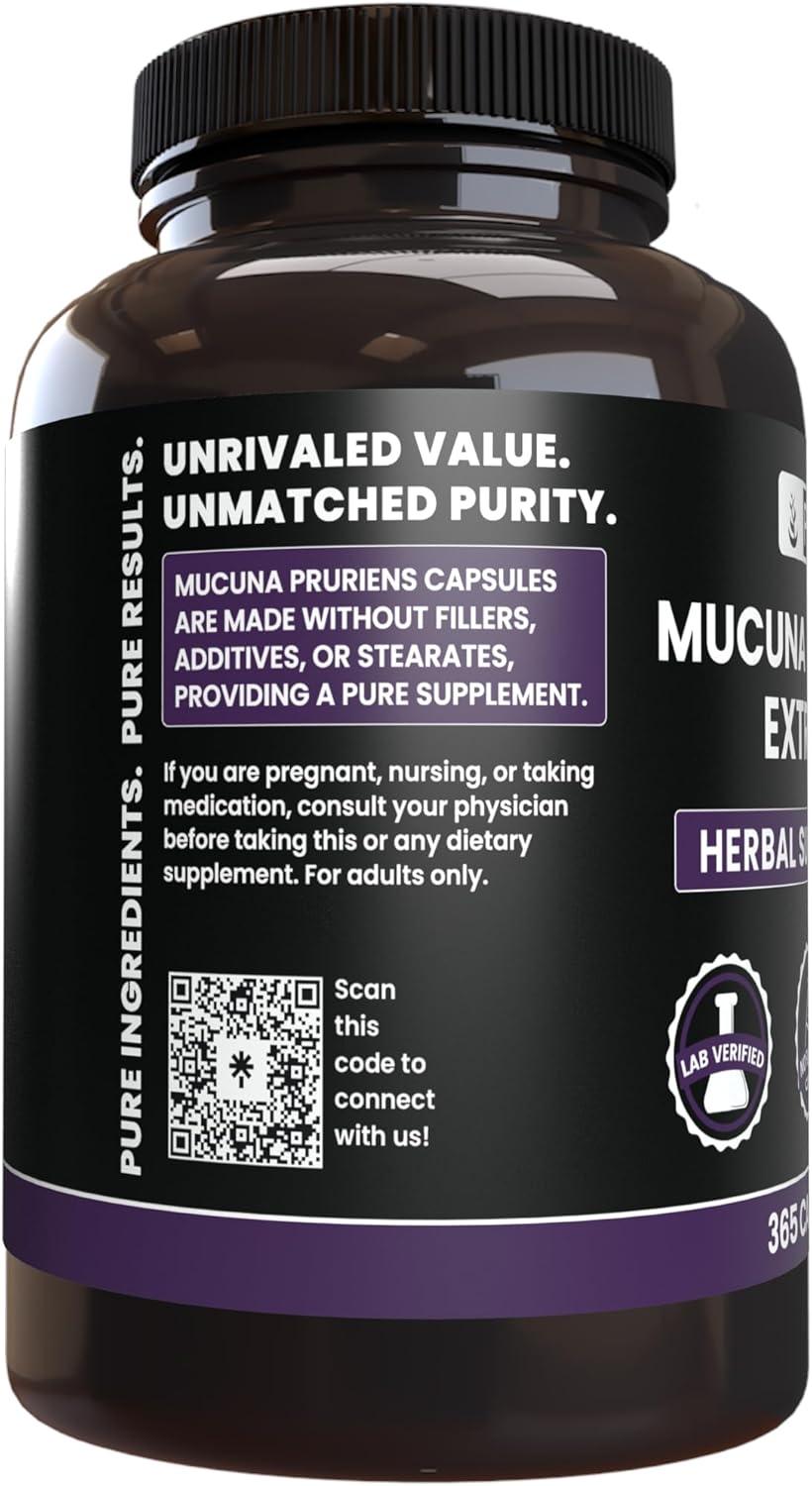 PURE ORIGINAL INGREDIENTS - Pure Original Ingredients Mucuna Pruriens 365 Capsulas - The Red Vitamin MX - Suplementos Alimenticios - {{ shop.shopifyCountryName }}