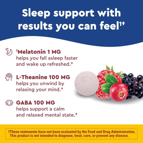 NATURE MADE - Nature Made Wellblends Back To Sleep Lower Dose Melatonin 1Mg. 40 Tabletas - The Red Vitamin MX - Suplementos Alimenticios - {{ shop.shopifyCountryName }}