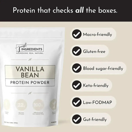 JUST INGREDIENTS - Just Ingredients Protein Powder Vanilla 15 Servicios - The Red Vitamin MX - Suplementos Alimenticios - {{ shop.shopifyCountryName }}