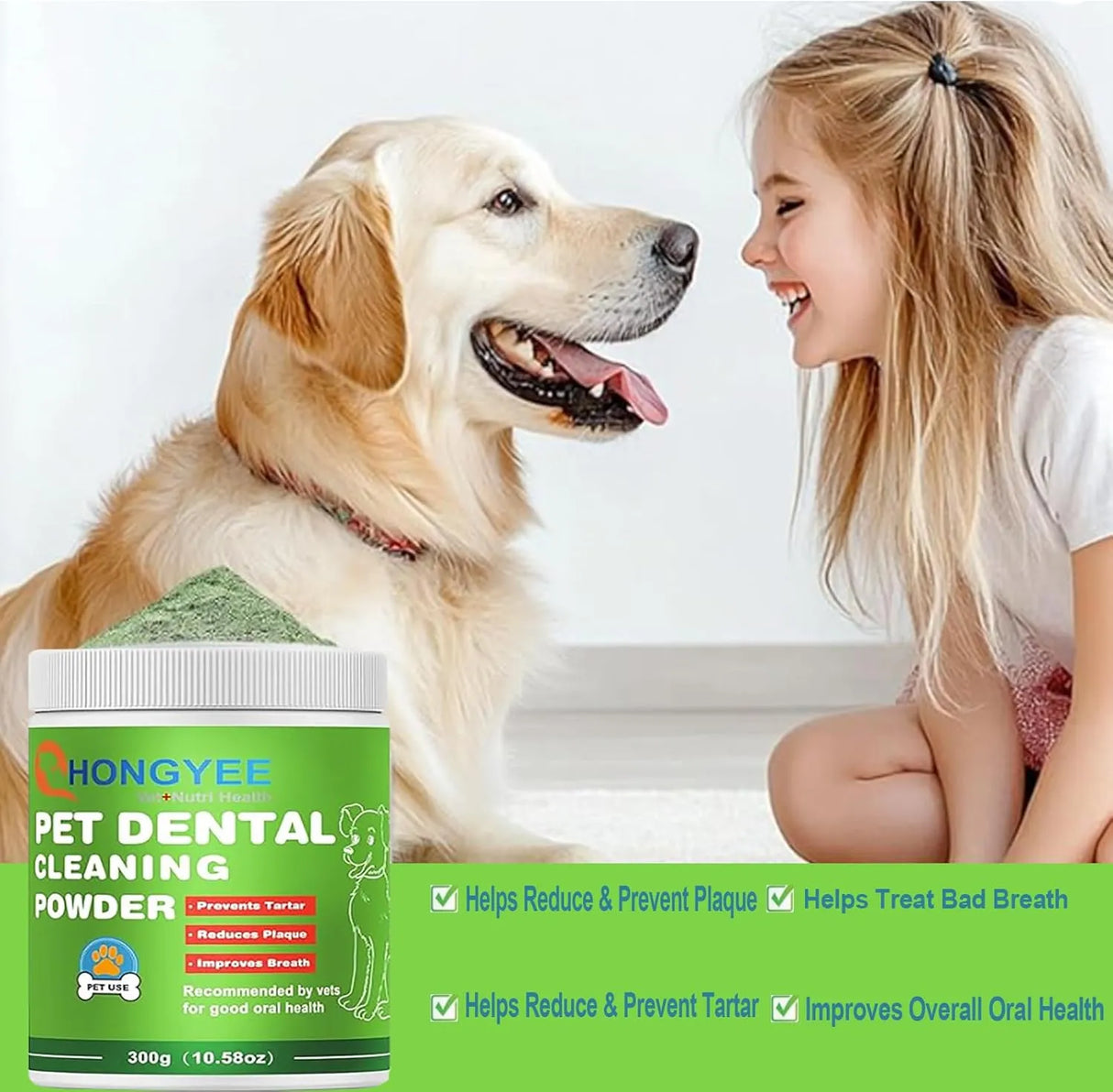 HONGYEE - HONGYEE Dog Dental Powder 300Gr. - The Red Vitamin MX - Cuidado Dental Para Perros - {{ shop.shopifyCountryName }}