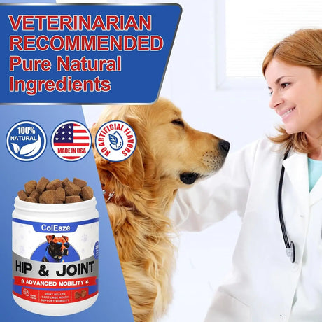 COLEAZE - ColEaze Hip & Joint Support 200 Masticables - The Red Vitamin MX - Cuidado De Cadera Y Articulaciones Para Perros - {{ shop.shopifyCountryName }}