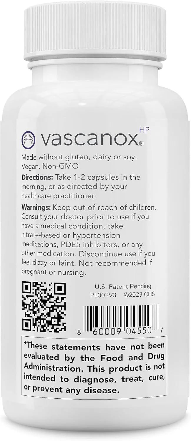 VASCANOX - Vascanox HP Next Generation Nitric Oxide Support 60 Capsulas - The Red Vitamin MX - Suplementos Alimenticios - {{ shop.shopifyCountryName }}