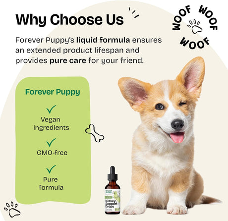 FOREVER PUPPY - Forever Puppy Kidney Support Drops for Dogs 2 Fl.Oz. - The Red Vitamin MX - Suplementos Herbales Para Perros - {{ shop.shopifyCountryName }}