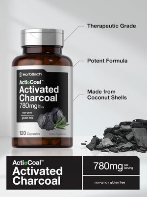 Horbaach Charcoal 780Mg. 120 Capsulas