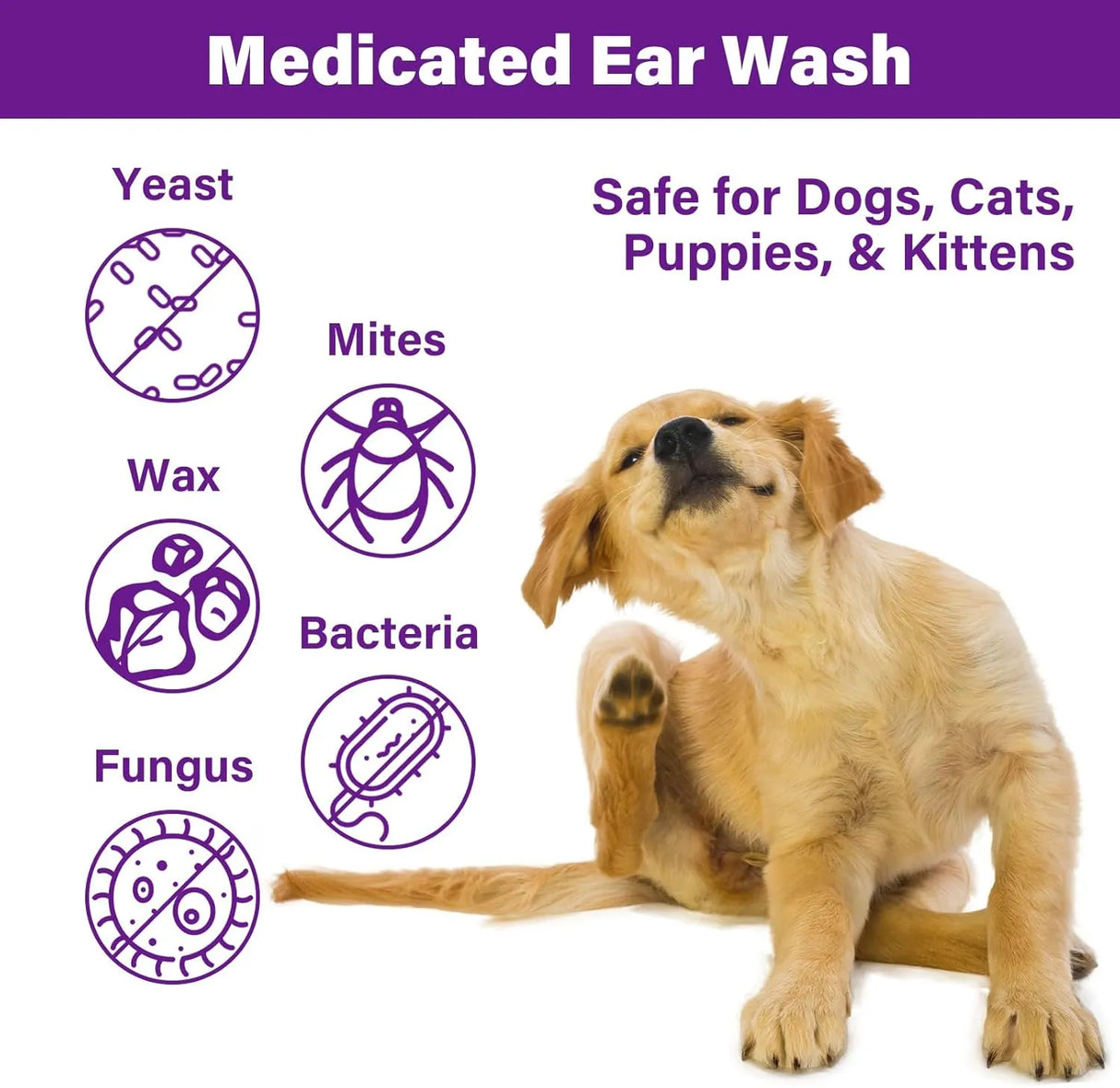 GJYC PET - GJYC PET Ear Cleaner for Dogs and Cats 2 Fl.Oz. - The Red Vitamin MX - Cuidado Del Oído De Perros - {{ shop.shopifyCountryName }}