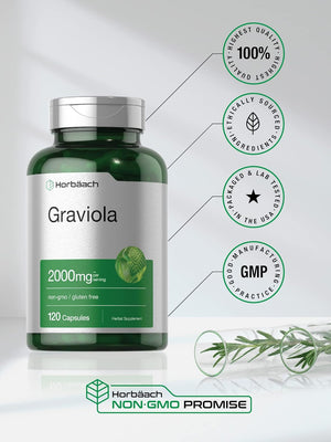 Horbaach Graviola Extract 2000Mg. 120 Capsulas