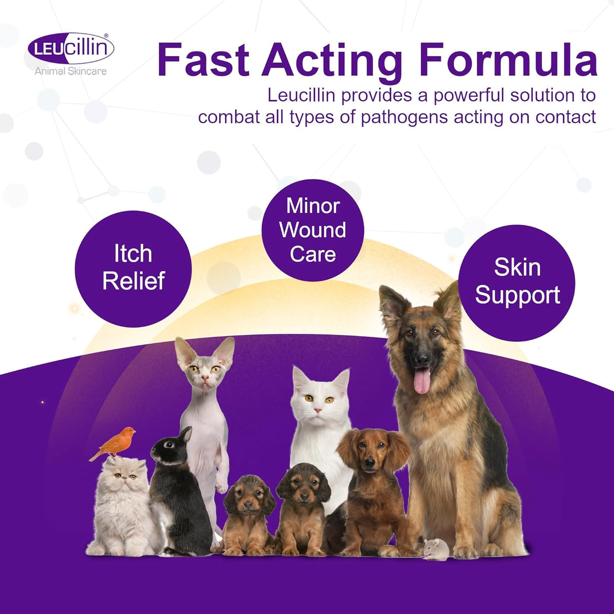 Leucillin Natural Antiseptic Spray for Dogs 150Ml.