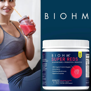 BIOHM - BIOHM Super Reds 30 Servicios Red Berry Flavor 240Gr. - The Red Vitamin MX - Suplementos Alimenticios - {{ shop.shopifyCountryName }}