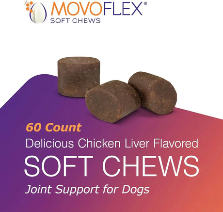 VIRBAC - Virbac MOVOFLEX Soft Chews Hip and Joint Support for LArge Dogs 60 Masticables - The Red Vitamin MX - Cuidado De Cadera Y Articulaciones Para Perros - {{ shop.shopifyCountryName }}